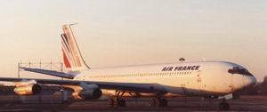 Boeing 707.328B, da Air France em Le Bourget, Paris - Dezembro de 1996.