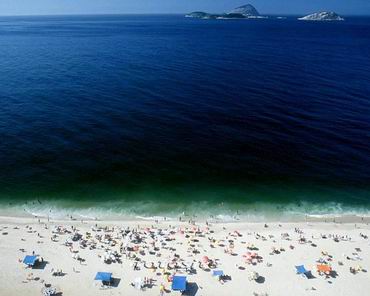 Vista da praia de Copacabana