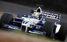 Ralf Schumacher foi o mais rpido aps os 4 treinos para o GP do Brasil (Na foto, Ralf no 4 treino livre - 30.03.2002)