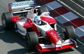 Mika Salo ficou em 9 no grid, mostrando competncia e a fora do motor Toyota