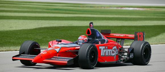 Greg Ray fez o 9 tempo no grid e terminou a prova do Kansas em 8 lugar. (Foto de 06.07.2003).