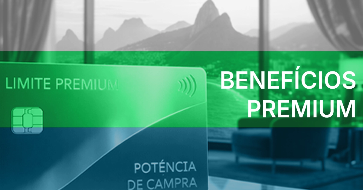 Cartão de crédito com limite alto, representando benefícios premium e poder de compra